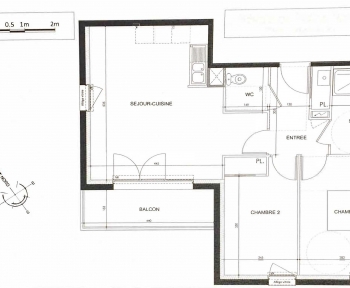 Location Appartement 3 pièces Nantes (44000) - Proche Ile de Nantes